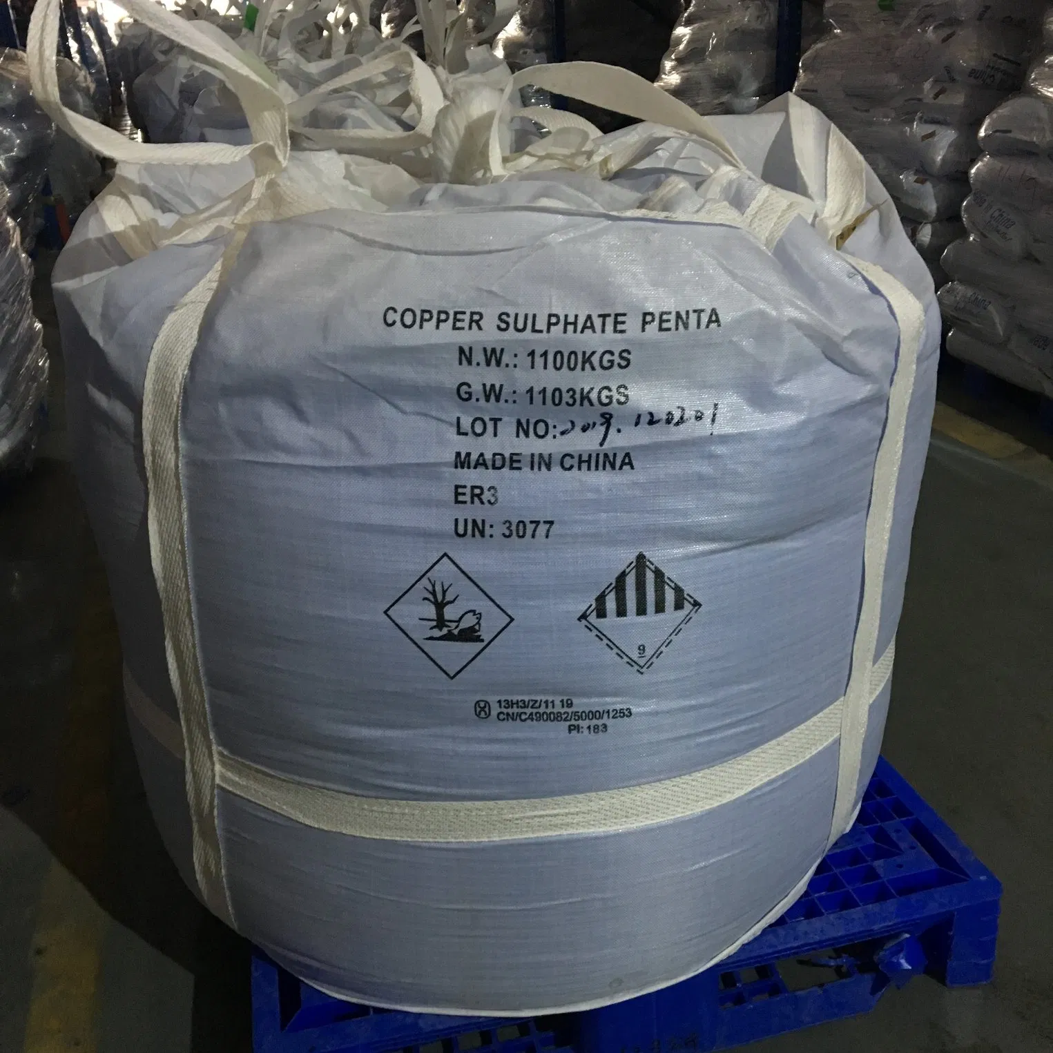 Blue Powder Feed Grade CAS 7758-98-7 Industrial Pentahydrate Crystal Copper Sulfate