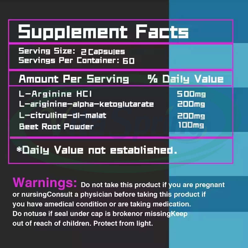 VitaSpring Sport Supplements l Arginine Vitaminas Price Cosmetic L-citrulline Orginal 500mg L-Arginine Tablets