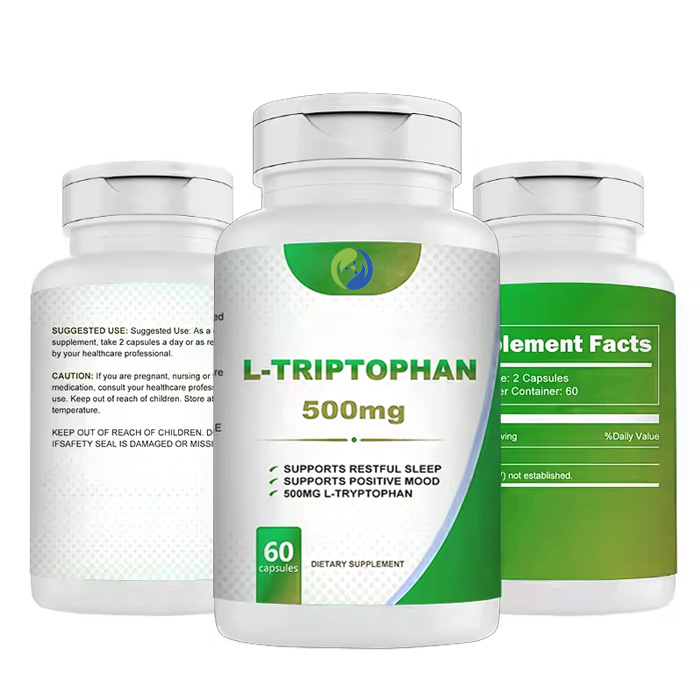 OEM Private Label L-tryptophan Capsule Bulk Amino Acid Sleep Supplement Tryptophan 5-htp 5 Htp Capsules L-tryptophan Capsules