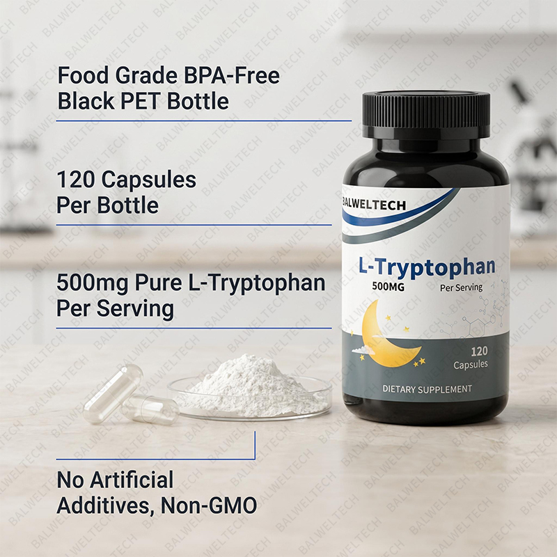 OEM Private Label L-Tryptophan Complex Capsules Calming Support Formula for Relaxation & Wellness