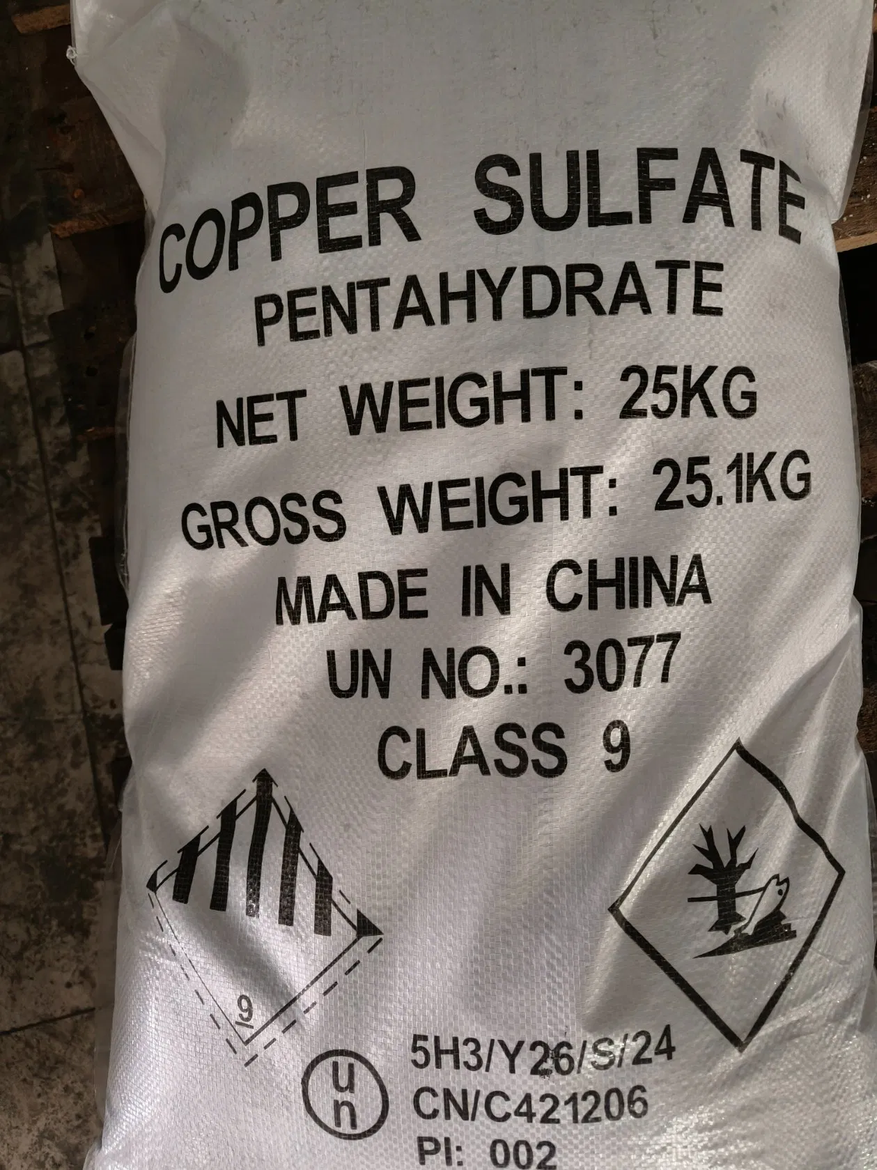 Industrial Grade 98% CuSo45H2O Copper Sulfate Pentahydrate for Electroplating CAS 7758-99-8