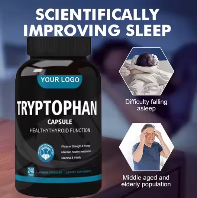 Ausreson Private Label 5-HTP L-tryptophan Feed Grade Amino Acid Supplement L Tryptophan Capsules