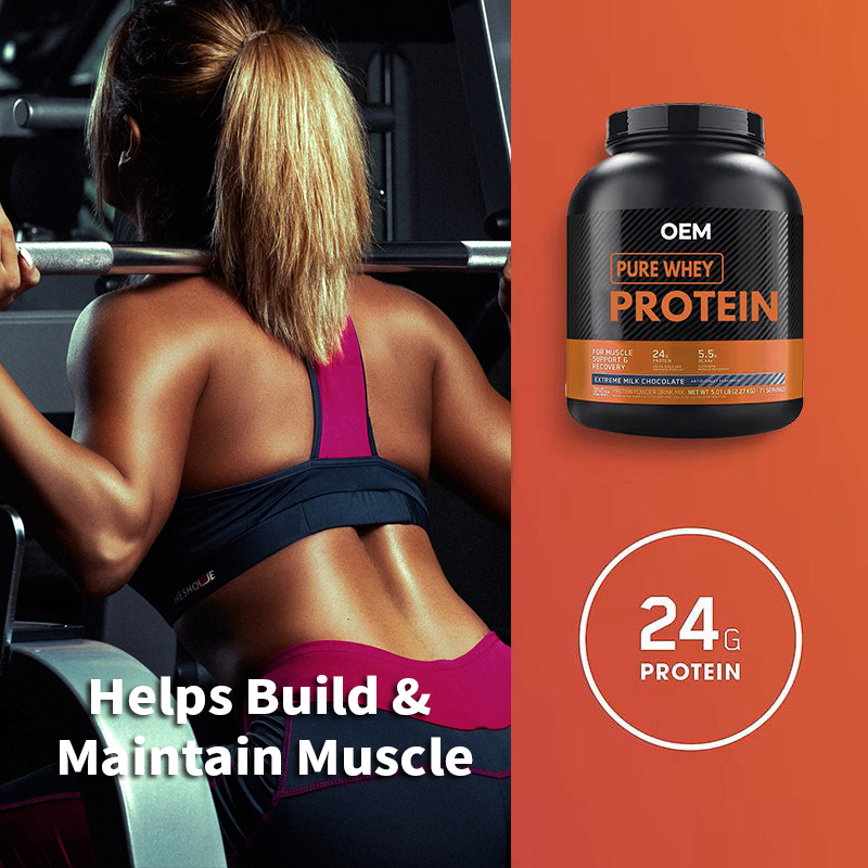 Whey Protein Isolate/Concentrate Manufacturer | OEM/Private Label | CGMP | MOQ 500+