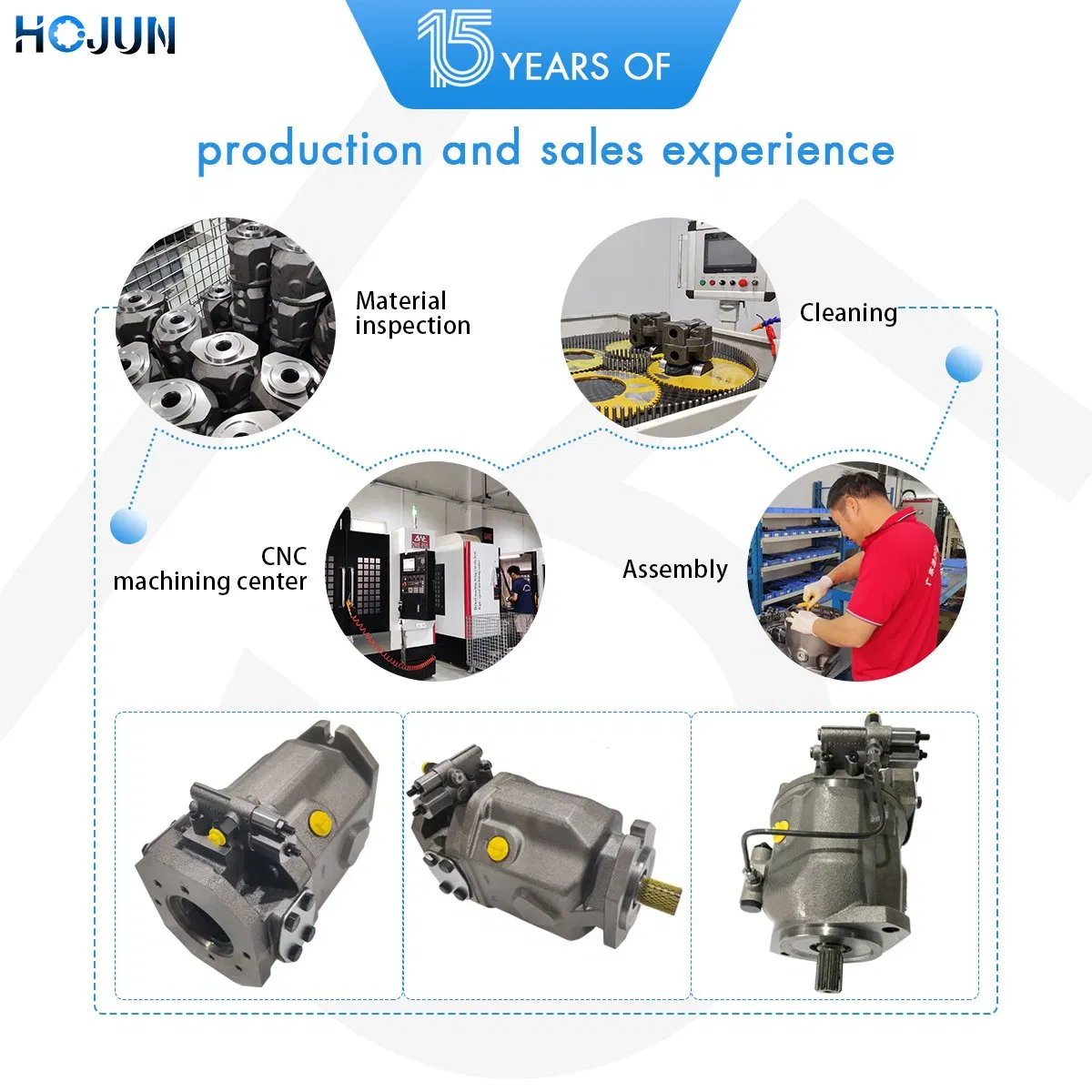 Rexroth Hydraulic Pump Manufacturers A10vso A4vso A11vo A2fo A4fo A4vg Hydraulic Axial Piston Pump Factory Price for Sale Excavator Tractor Hydraulic Pump