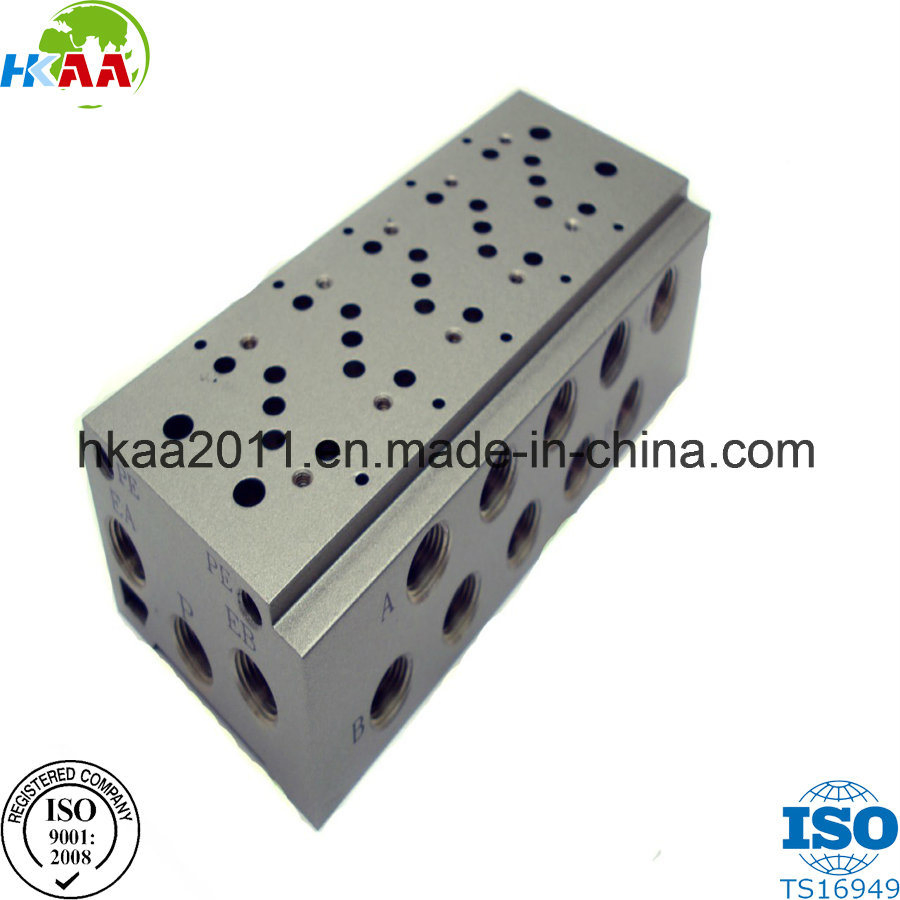 Custom Precision CNC Machined Aluminum Hydraulic Cartridge Valves Block