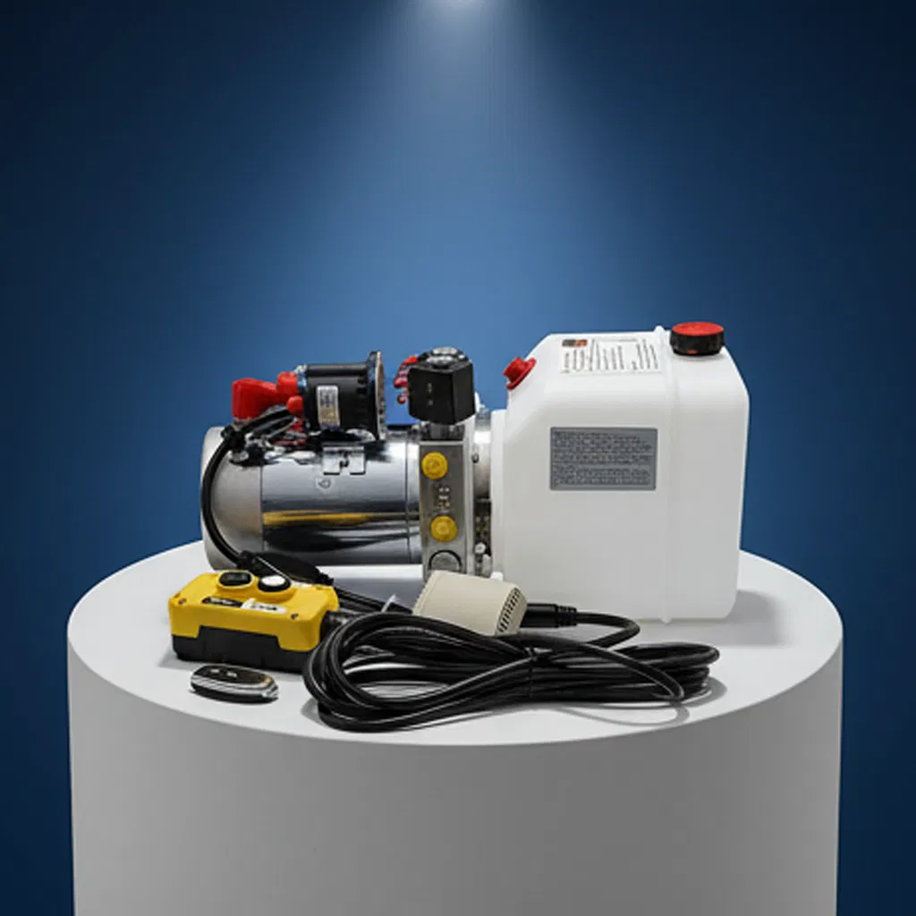 OEM ODM Horizontal Mounting DC Pack Portable Control Hydraulic Power Unit with ISO9001 for Dump Truck Tipper Trailer