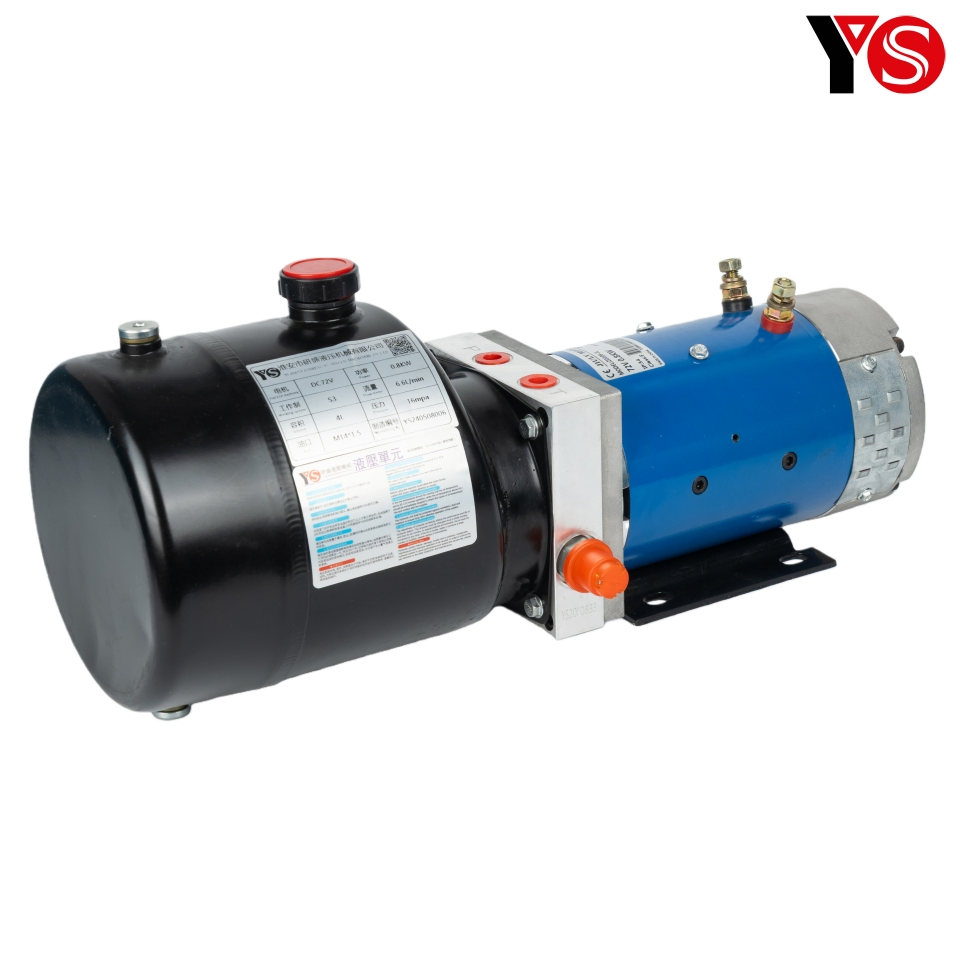 DC72V 0.8KW 2.6cc/r Double-acting Electric Sanitation Vehicle Hydraulic Power Unit (Price Excluding the Valve)