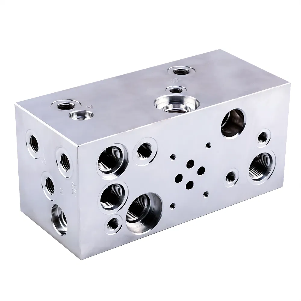 Factory Custom Hydraulic Manifold Block Hydraulic Valve Block Aluminum 6061 Valve Block