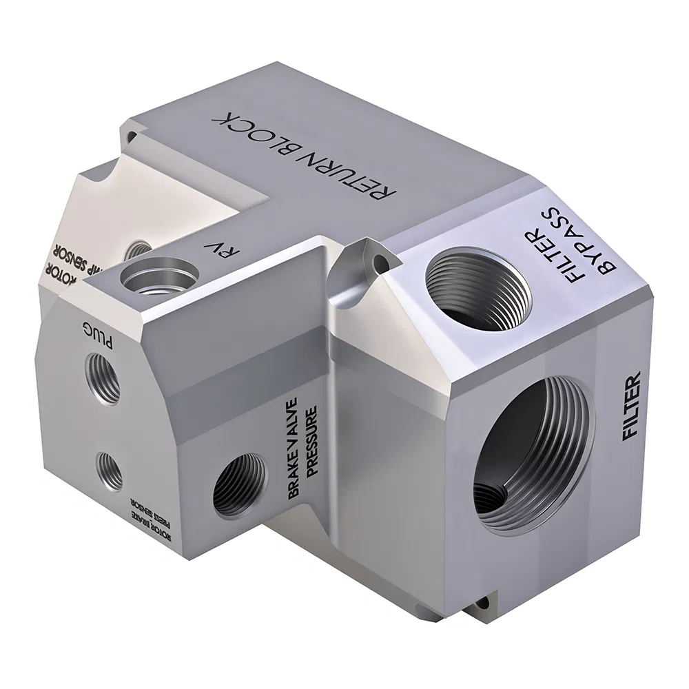 Multi Port Hydraulic Brake Valve Block for Complex Systems