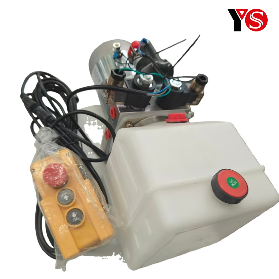 DC24V 2.5KW Motor 2.1cc/r Pump 4L Oil Tank Dump Trailer Hydraulic Power Unit