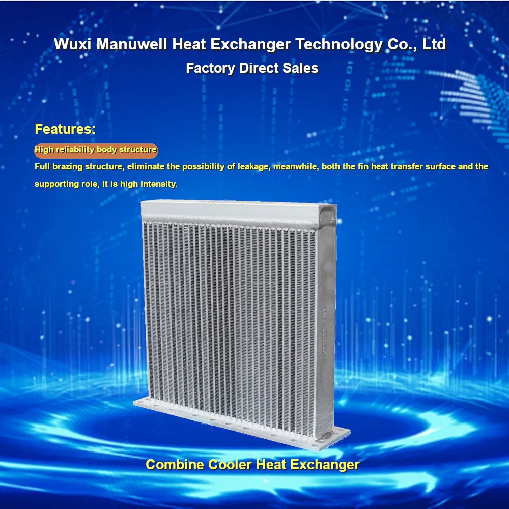 Aluminum Plate-Fin Air Compressor Oil Cooler Industrial Heat Exchanger Hydraulic Cooling Radiator