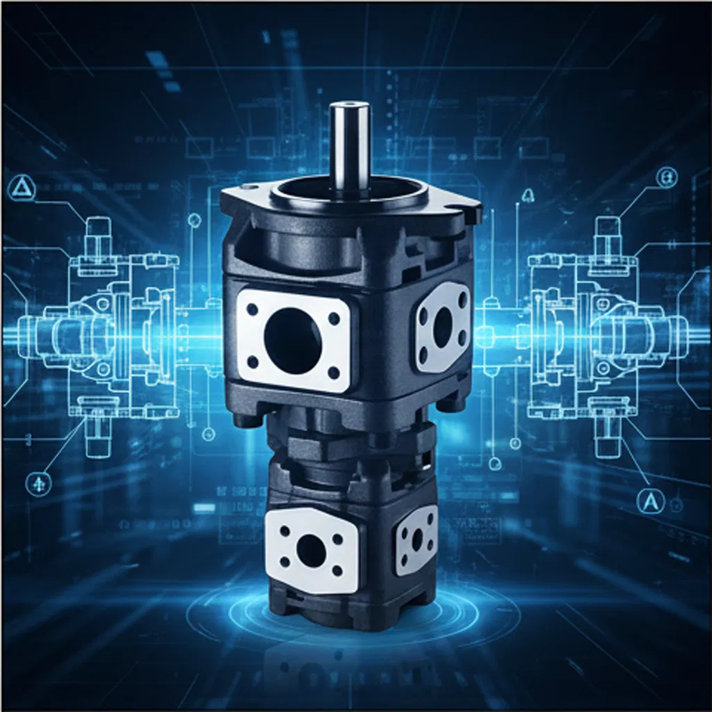 Durable Hydraulic Gear Pump with 125 3ml/R Flow Rate for Trucks