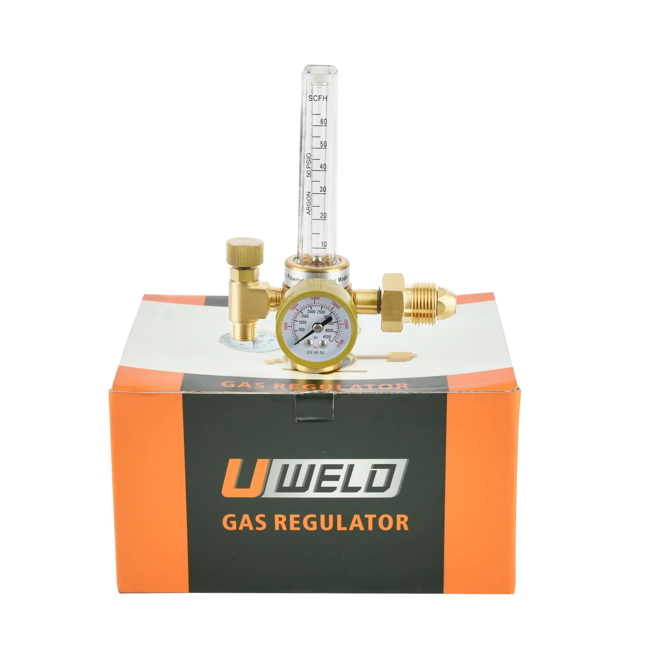 Uweld Portable High Quality Nitrogen Gas Requlator High Pessure Regulator with Micro Pressure Gauge
