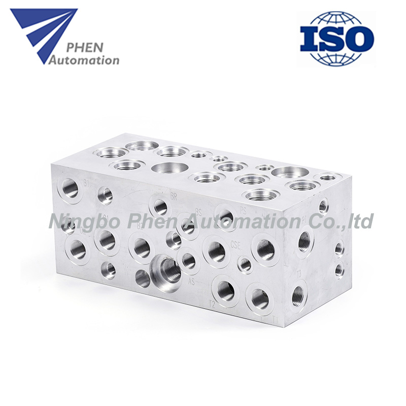 High Precision Aluminium Alloy Mechanical Machining Parts Hydraulic Valve Block
