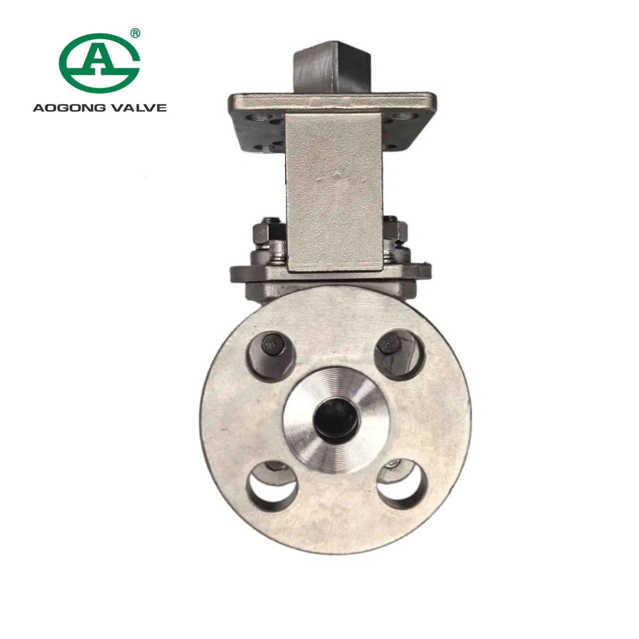 SS304 Hard-Sealed 3 Piece Pn16 Pneumatic Control Actuator Motorized Flange 3 Way Stainless Steel High Pressure Industrial Floating Ball Valve with API 6D