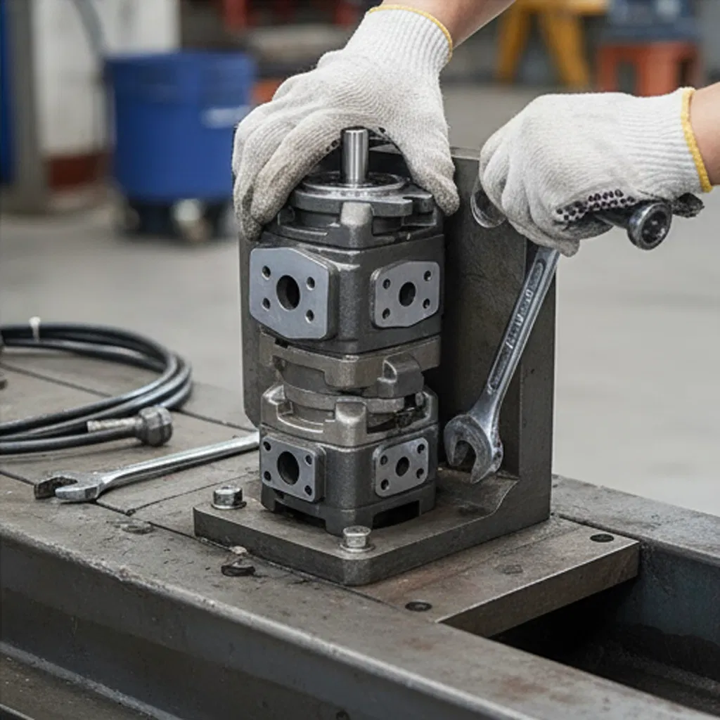 Durable Hydraulic Gear Pump with 125 3ml/R Flow Rate for Trucks