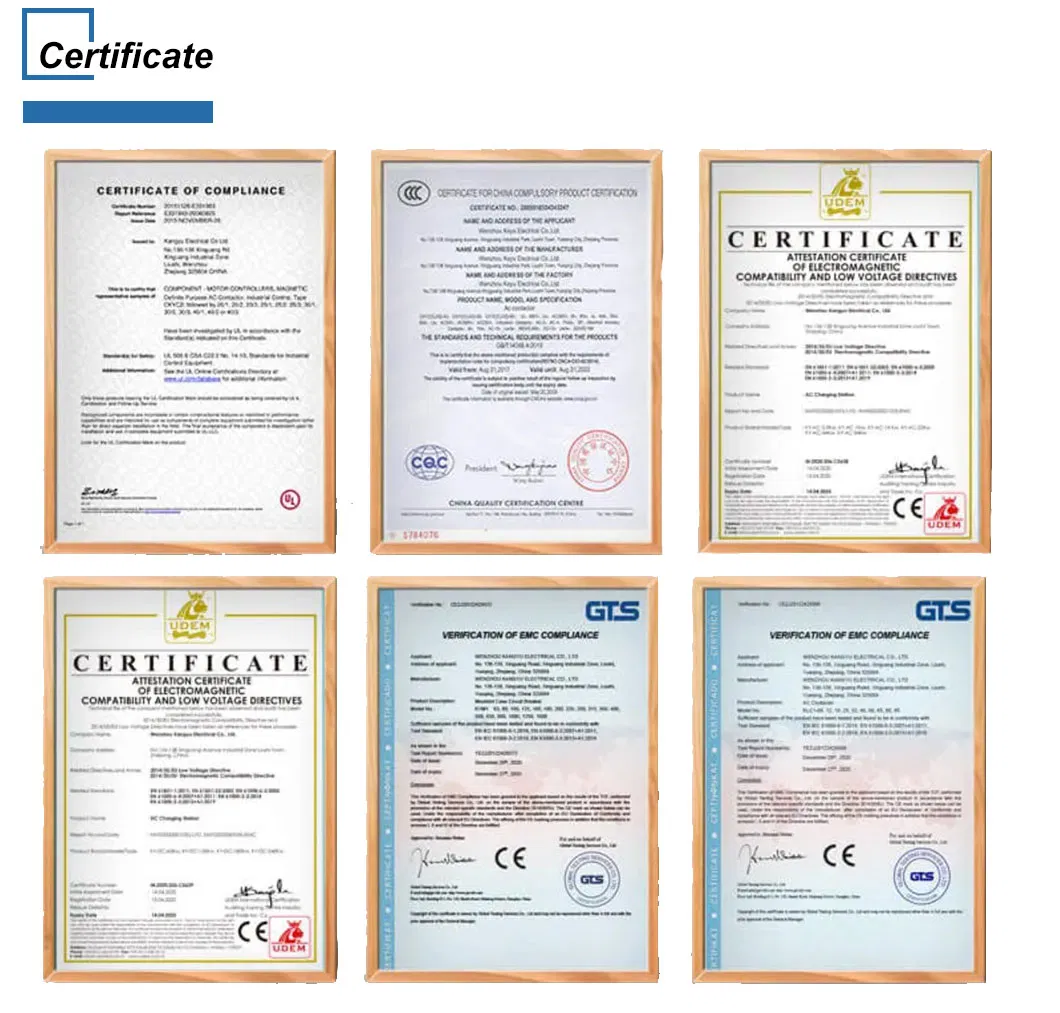 Certificates