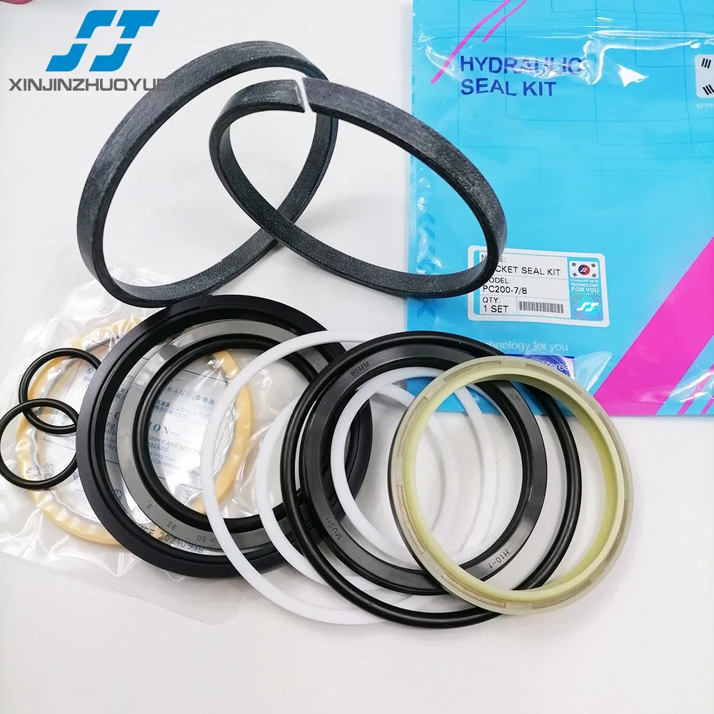 Sj Excavator Hydraulic Cylinder Seal Kit PC200-7 Boom Repair Kit.