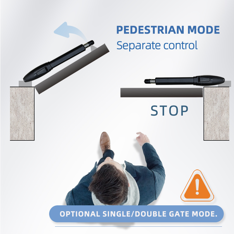 DC Automatic Electric Swing Gate Openers Swing Gate Motor with Double Arms and Opener Kit