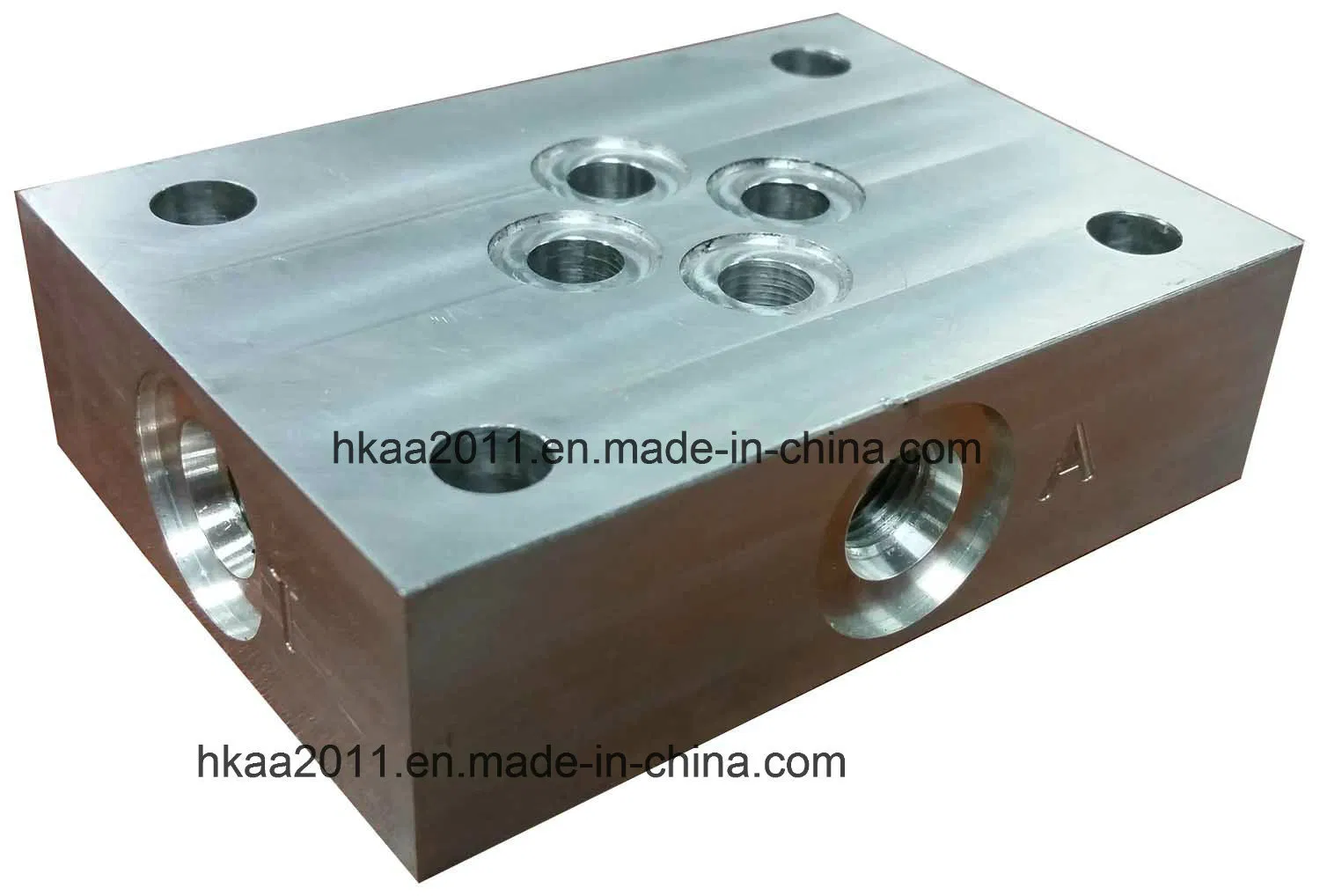 Custom Precision CNC Machined Aluminum Hydraulic Cartridge Valves Block