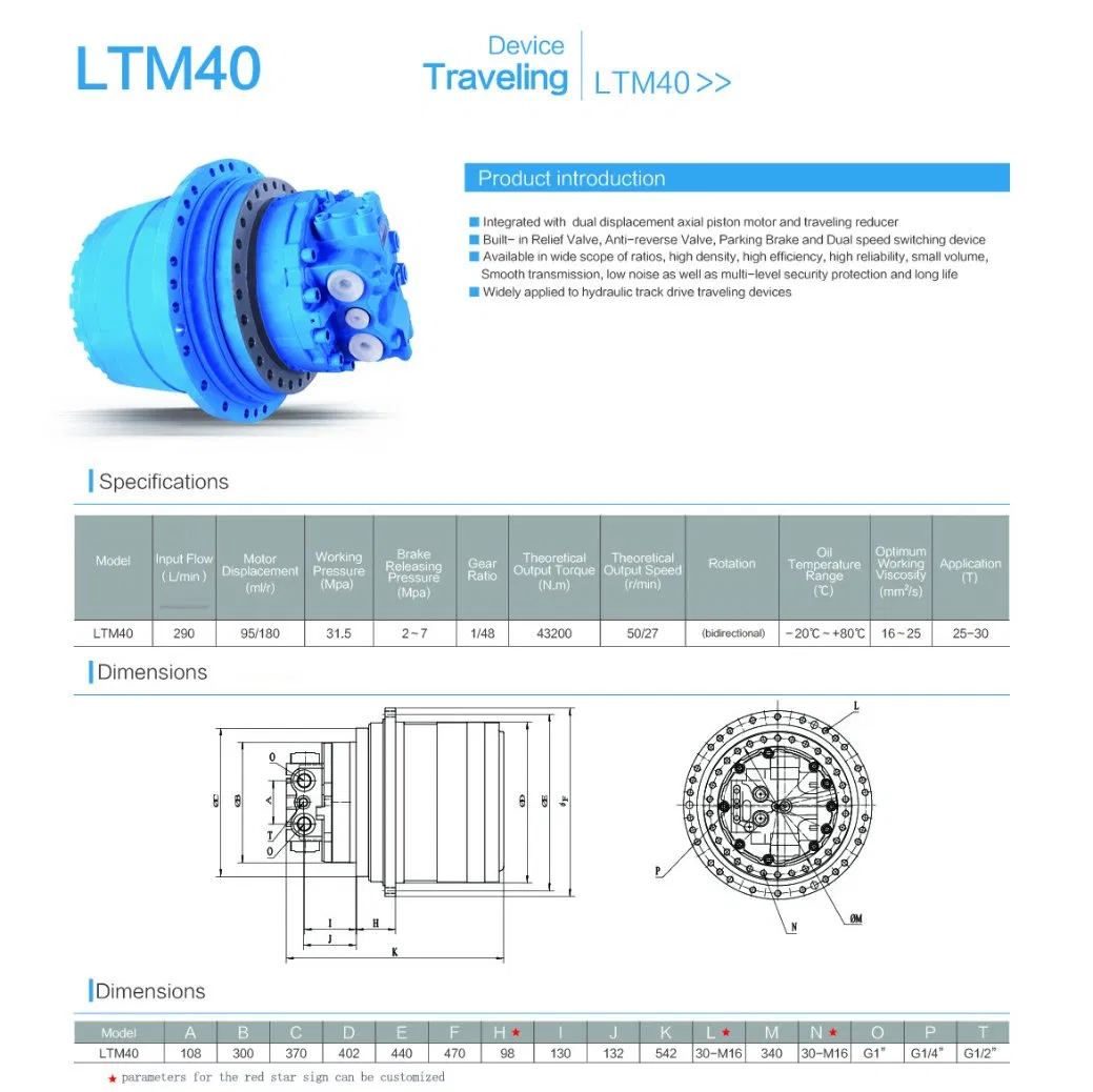Final Drive Hydraulic Motor