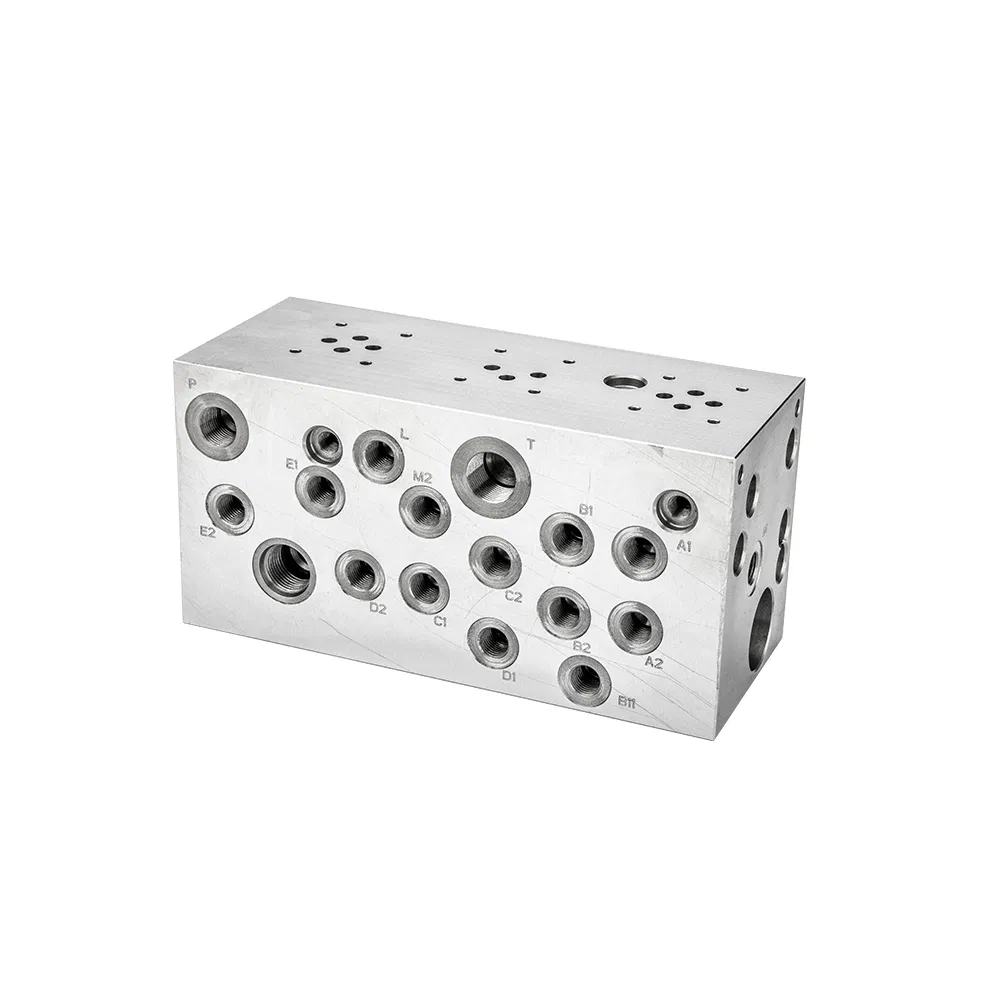 Professional Custom Machining Aluminum Steel Hydraulic Manifold Hydraulic Valve Blocks for Excavators