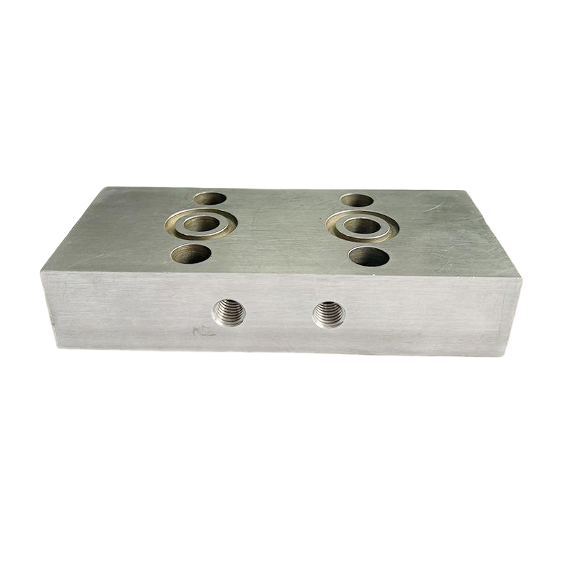 CNC Carbon Steel Air Control Cartridge High Pressure Hydraulic Oil Circuit 3 Valve Manifold Block