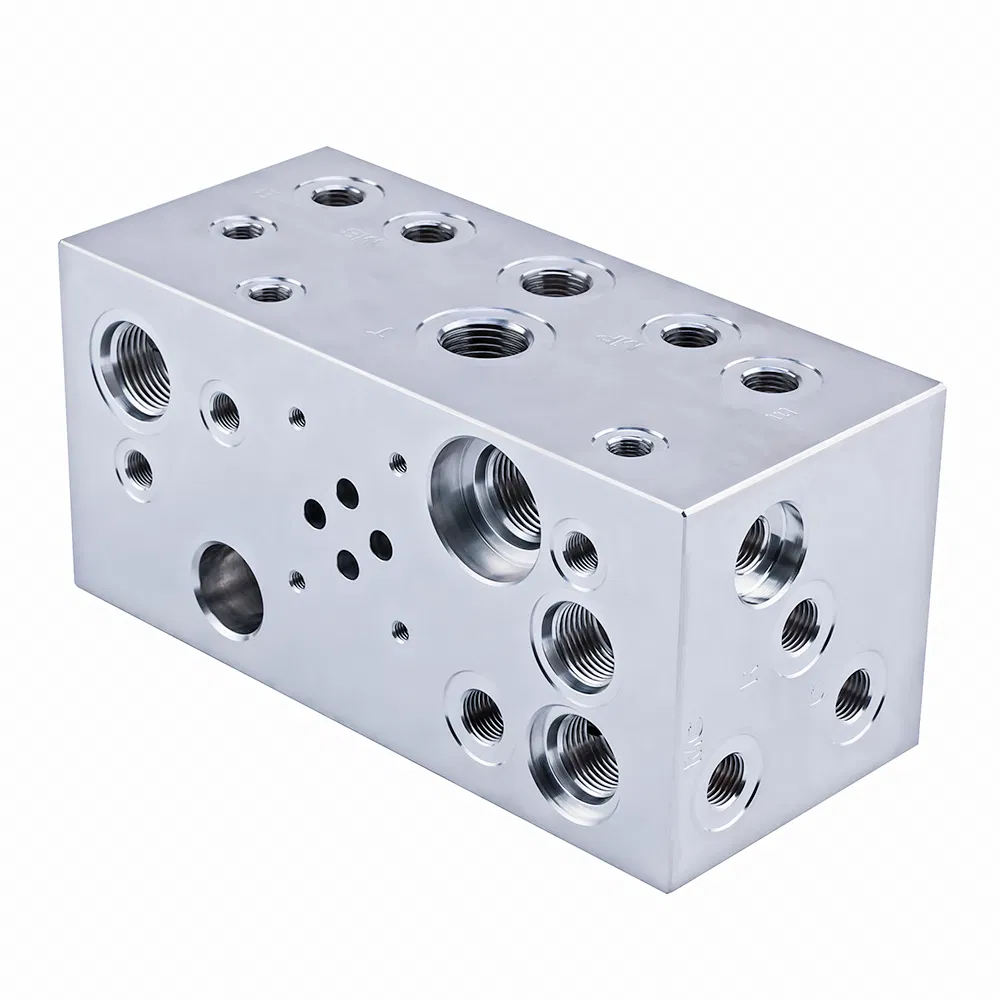 Factory Custom Hydraulic Manifold Block Hydraulic Valve Block Aluminum 6061 Valve Block
