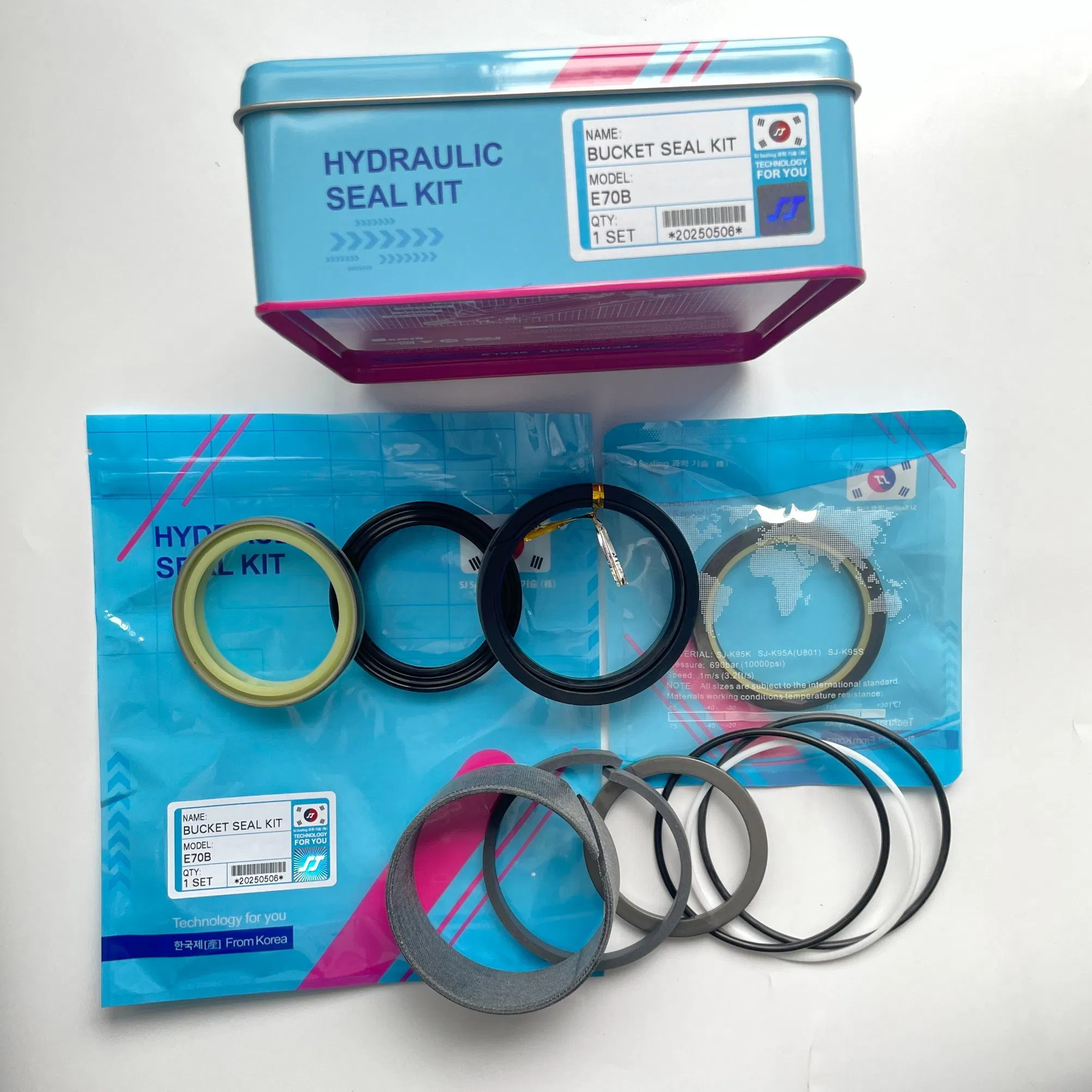 Sj Bucket Seal Kit Hydraulic Cylinder Service Seal Kit for Cat