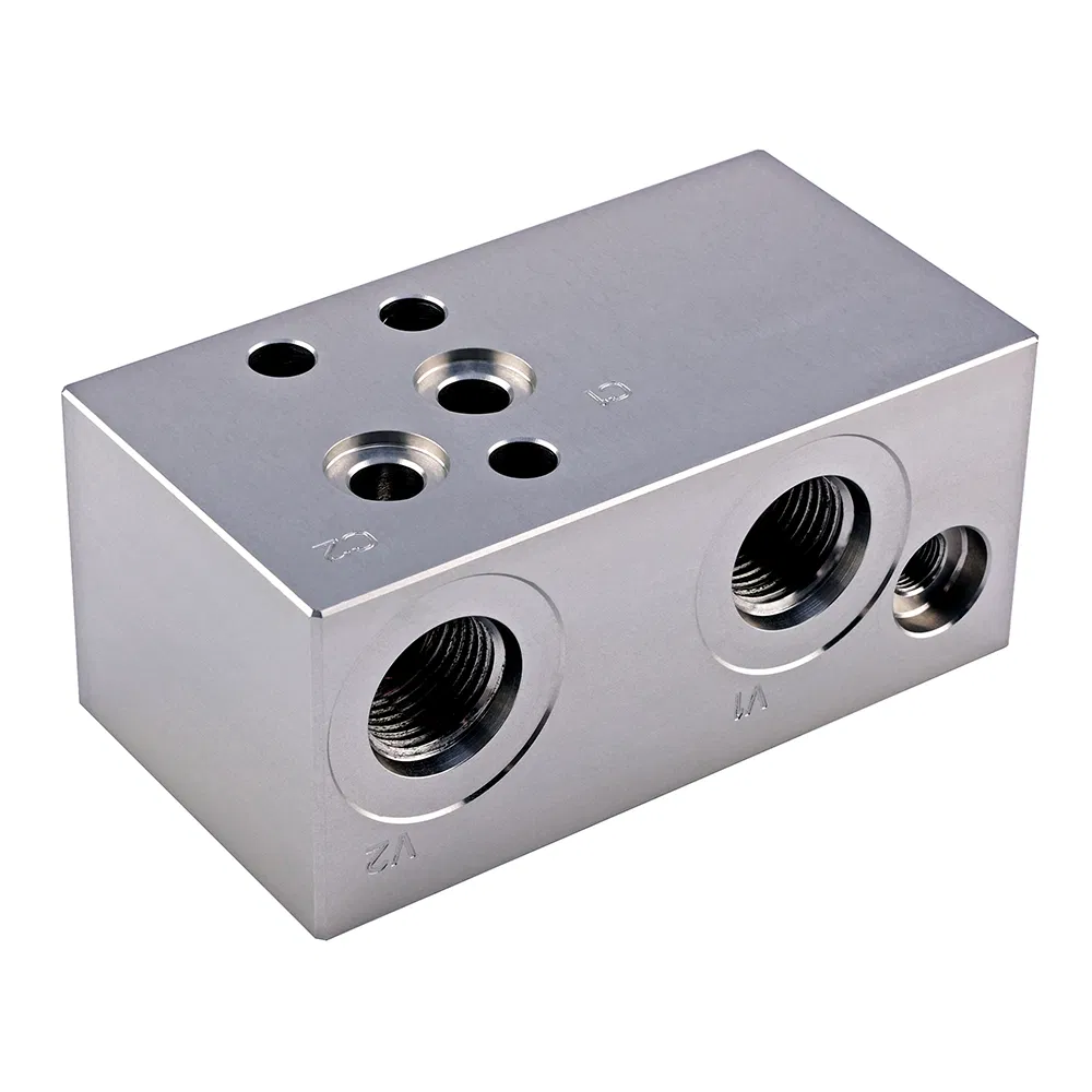 OEM Precision 7075 Aluminum Hydraulic Valve Block for Machinery Equipment Hydraulic System Fluid Distribution Components