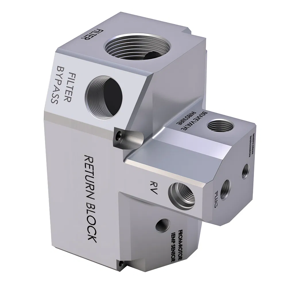 Multi Port Hydraulic Brake Valve Block for Complex Systems