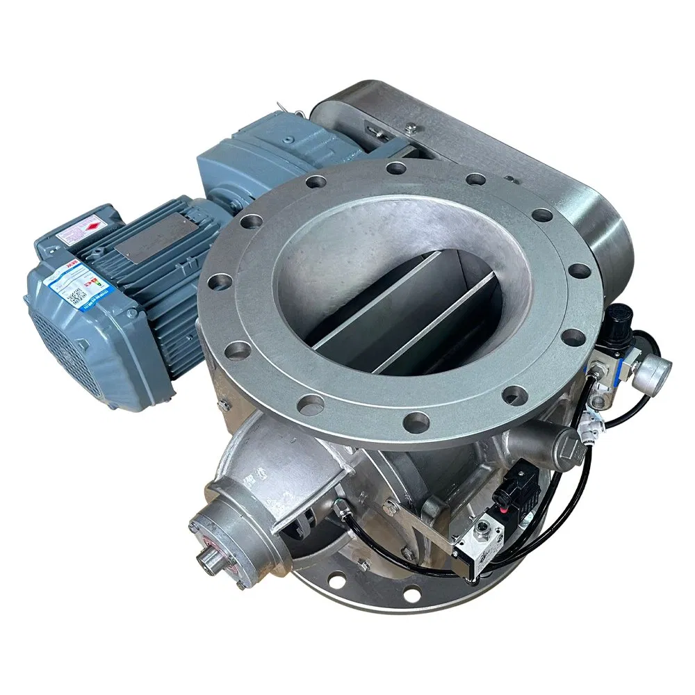 High Temperature Standard Model Abrasion Resistant Chrome Plated Industrial Round Flange Rotary Control Valve