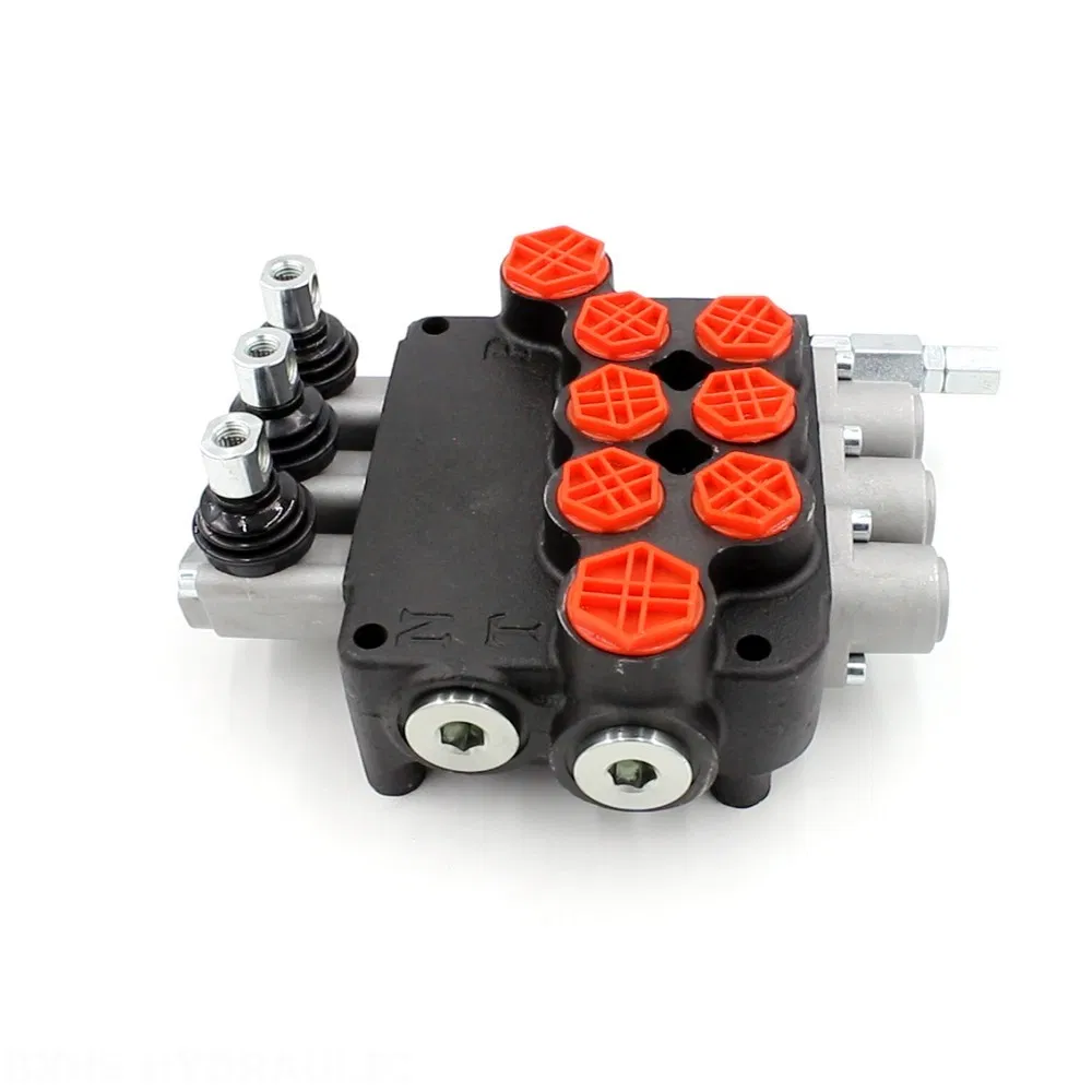 Hydraulic Pneumatic Control Valve 3-Spool P80A Monoblock Directional Control Valve Wholesale &amp; Distribution