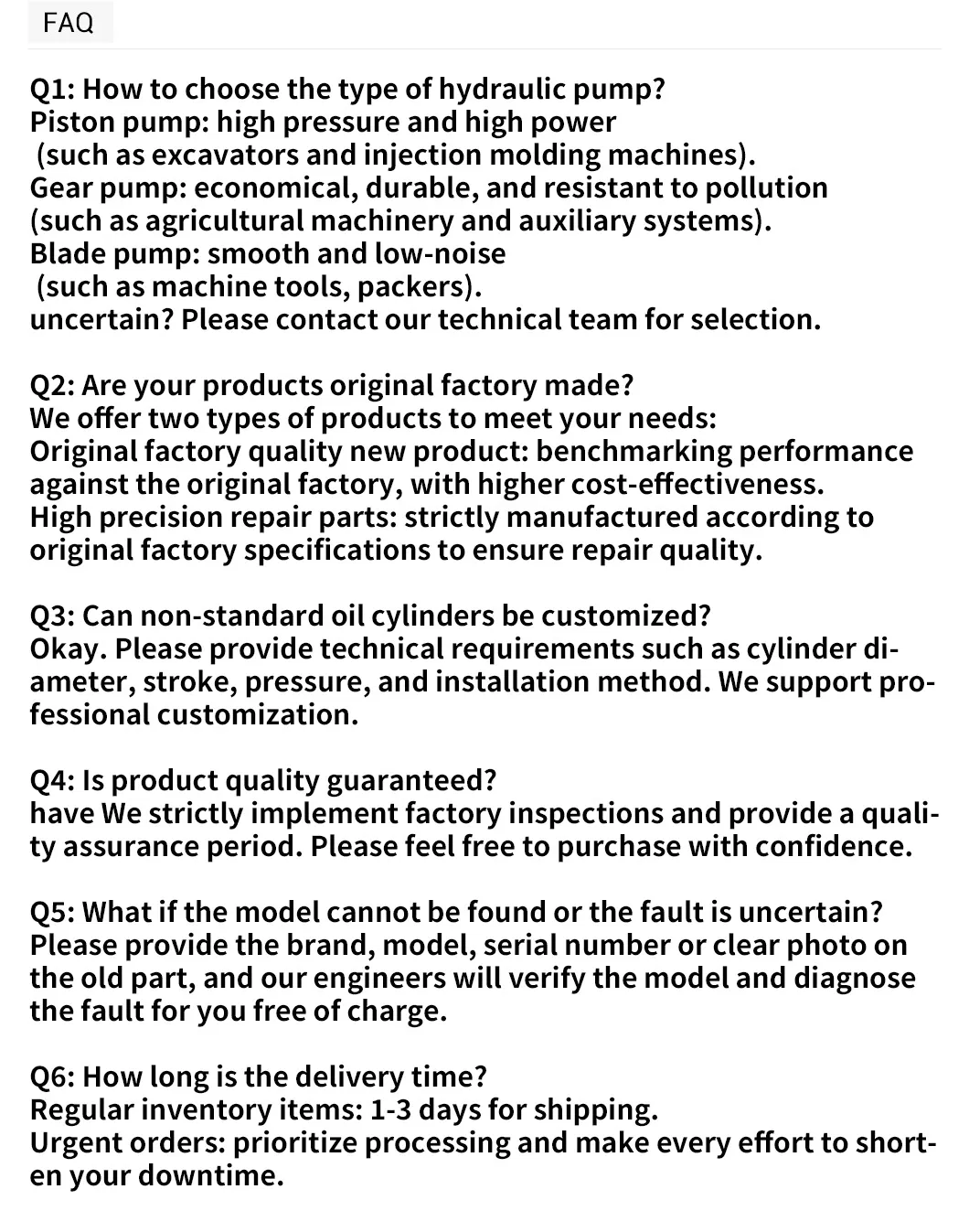 Hydraulic Pump Parts Detail 10