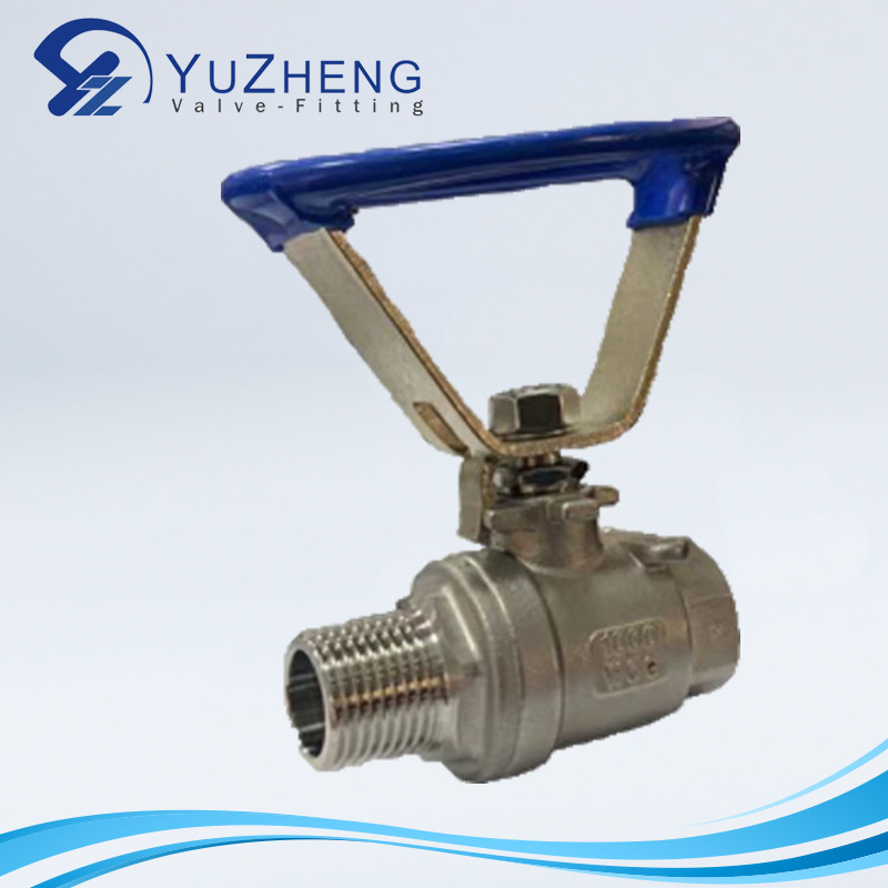 CE/ISO Stainless Steel 304/316/CF8/CF8m BSPT/BSPP/NPT Hydraulic Industrial Float Control 2PC Ball Valve with Oval Handle