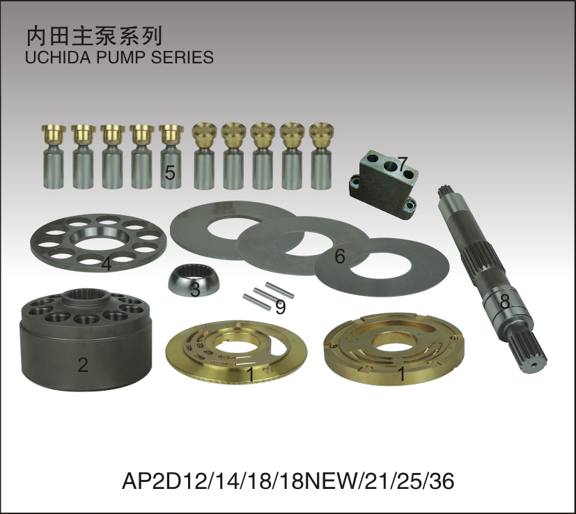 Ap2d12 Ap2d14 Ap2d18 Repair Kit for Excavator Hydraulic Pump Spare Parts