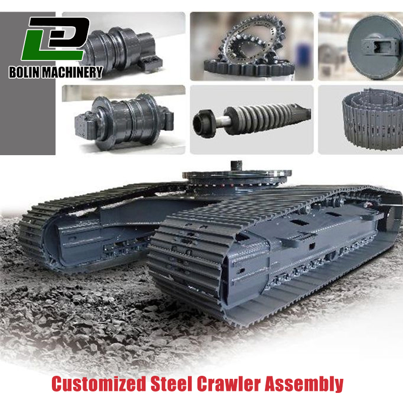 20/30/35/40/45/50/60 Ton Crawler Track Assembly Group with Hydraulic Electric Travel Motor for Drilling Rig Mechanical Engineering and Mining Equipment Crusher