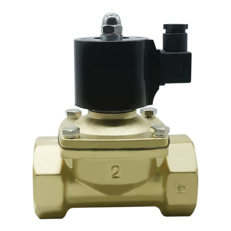 2W Series Normally Closed Waterproof 2-Way Direct Acting Solenoid Control Valve for Liquids AC220V DC12V DC24V