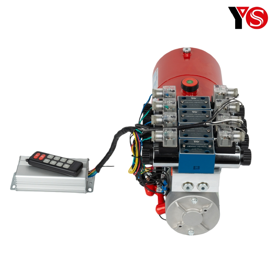 DC24V 2.2KW Motor 2.6cc/r Pump Double-acting Hydraulic Outriggers Hydraulic Power Unit