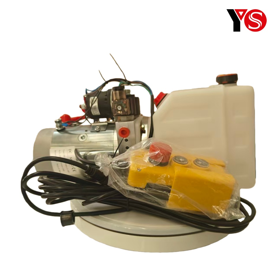 DC24V 2.5KW Motor 2.1cc/r Pump 4L Oil Tank Dump Trailer Hydraulic Power Unit