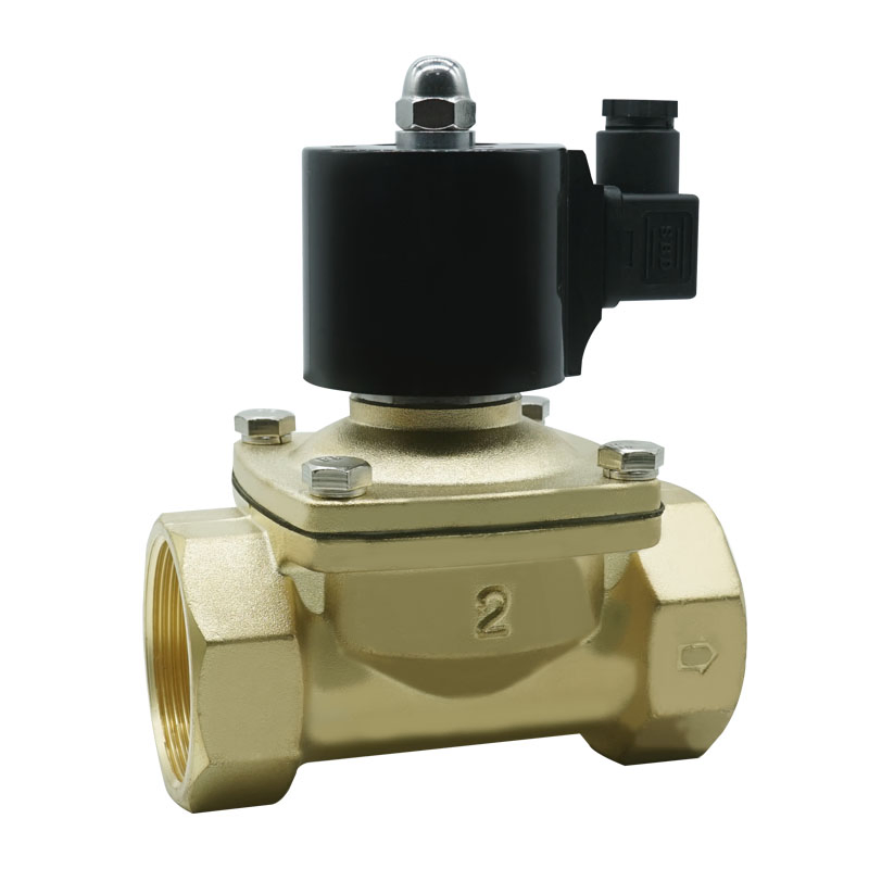 2W Series Normally Closed Waterproof 2-Way Direct Acting Solenoid Control Valve for Liquids AC220V DC12V DC24V