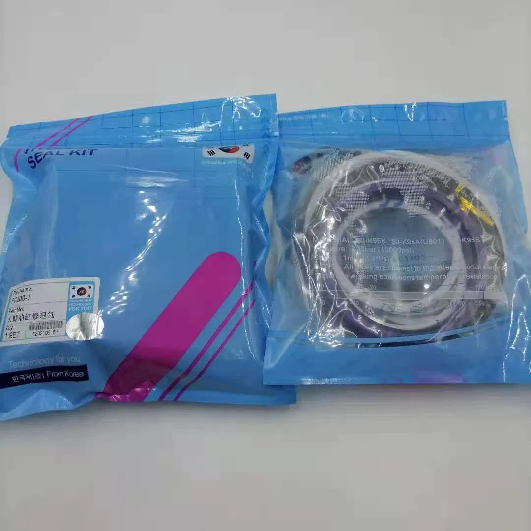 Sj Excavator Hydraulic Cylinder Seal Kit PC200-7 Boom Repair Kit.