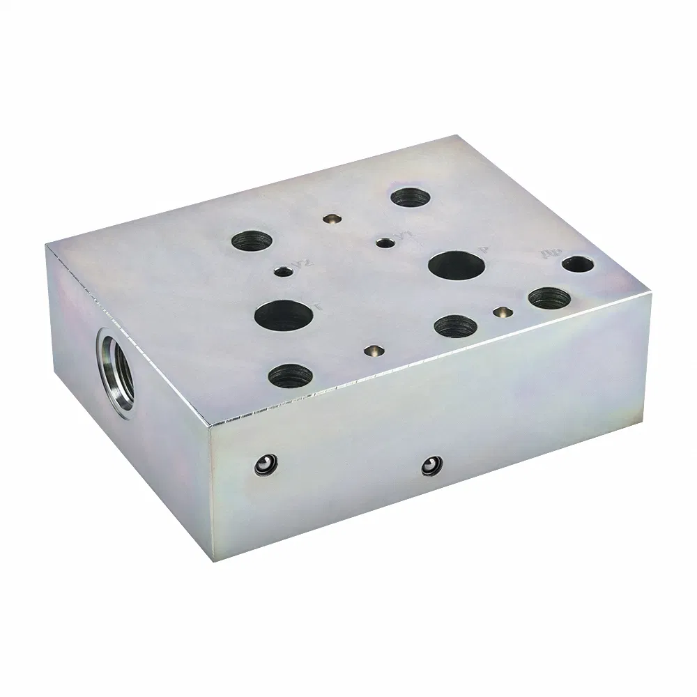Factory High Quality Custom Hydraulic Valve Block Galvanized Hydraulic Manifolds Steel Block