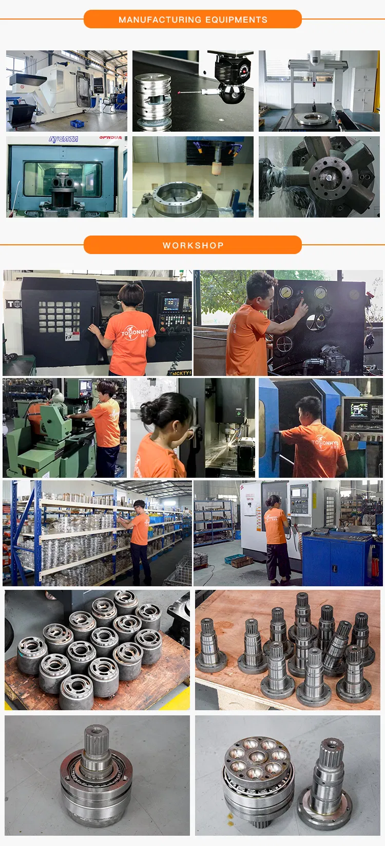 Excavator Hydraulic Pump Spare Parts