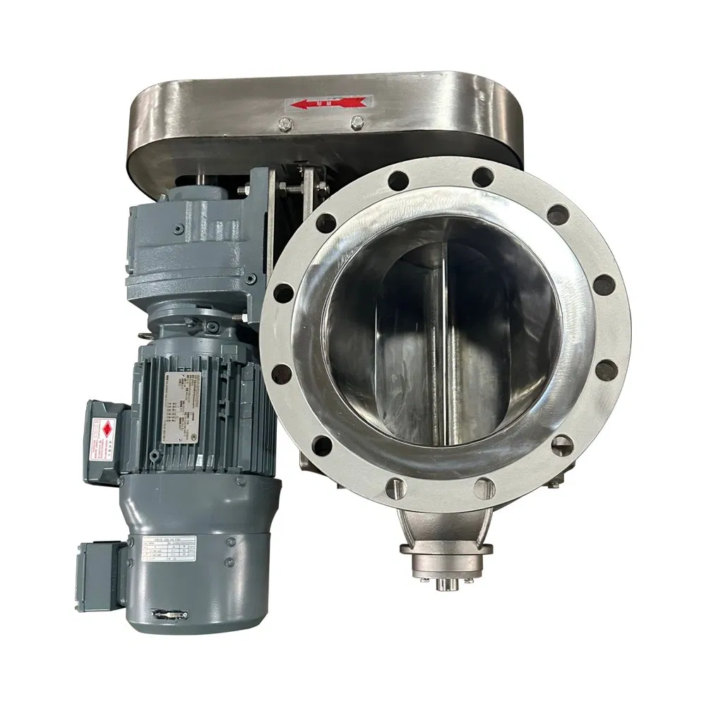 High Temperature Standard Model Abrasion Resistant Chrome Plated Industrial Round Flange Rotary Control Valve