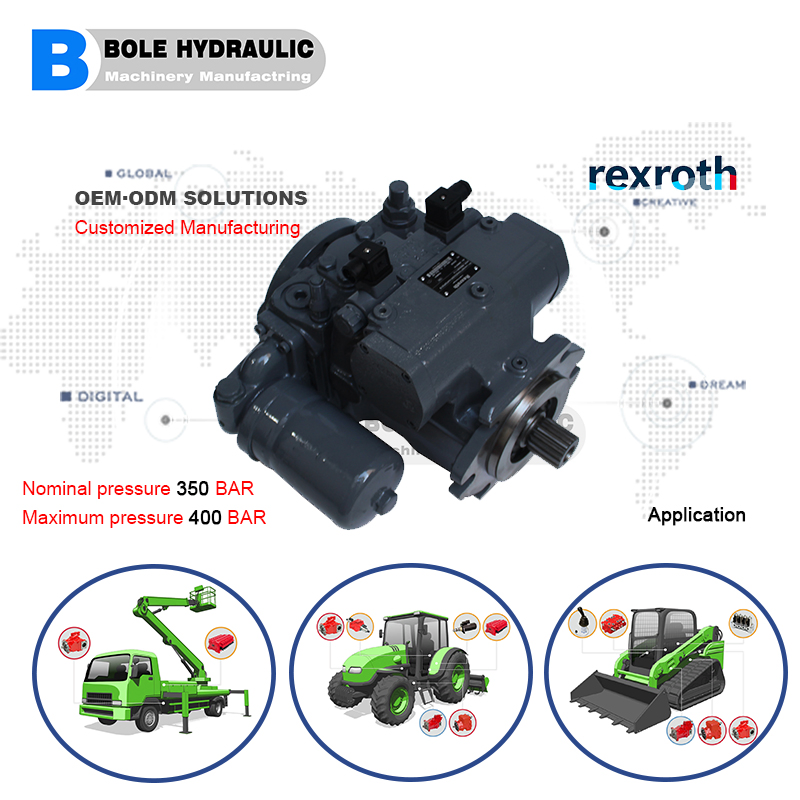 Rexroth Hydraulic Axial Piston Pump Manufacturers A10vso A4vso A11vo A2fo A4fo A4vg Factory for Sale Excavator Tractor