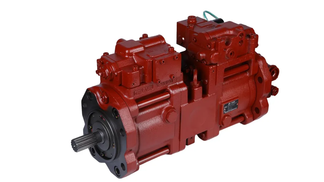 Detailed hydraulic pump view