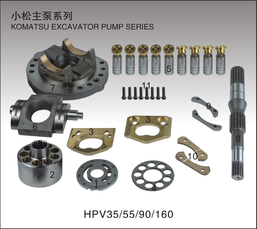 Chinese Manufacture Hot Sale High Quality Hpv90 Hpv35 Hpv55 Hydraulic Pump Piston Pump Repair Kit