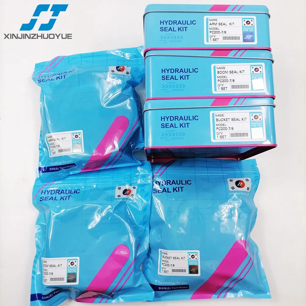 Sj Excavator Hydraulic Cylinder Seal Kit PC200-7 Boom Repair Kit.