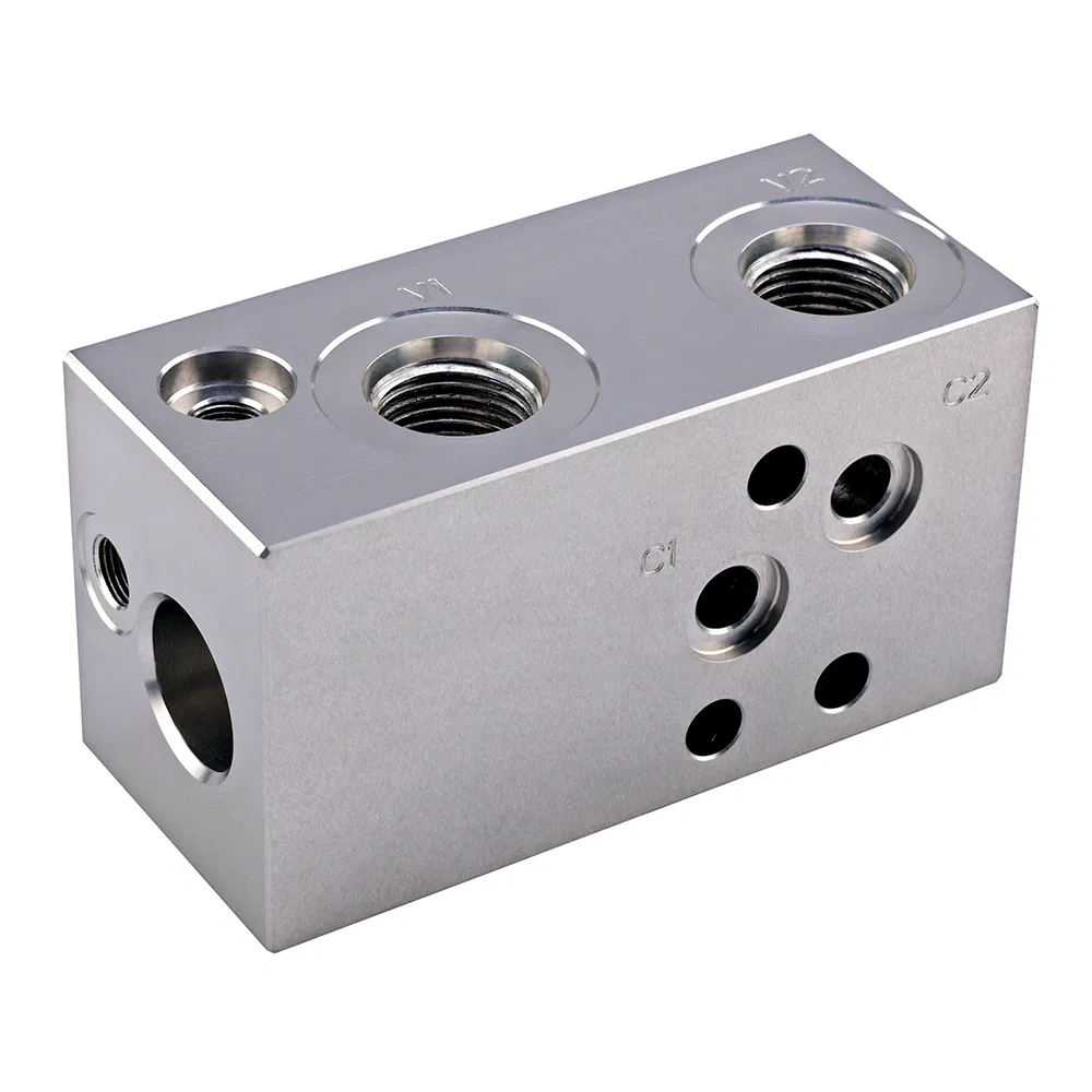 OEM Precision 7075 Aluminum Hydraulic Valve Block for Machinery Equipment Hydraulic System Fluid Distribution Components